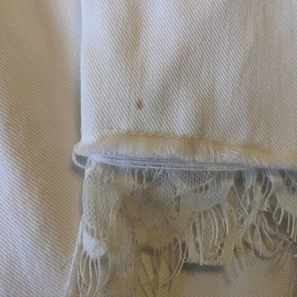 MOTHER High Waisted Looker Dagger Ankle Fray jeans in Glass Slipper size 29 - Picture 13 of 13